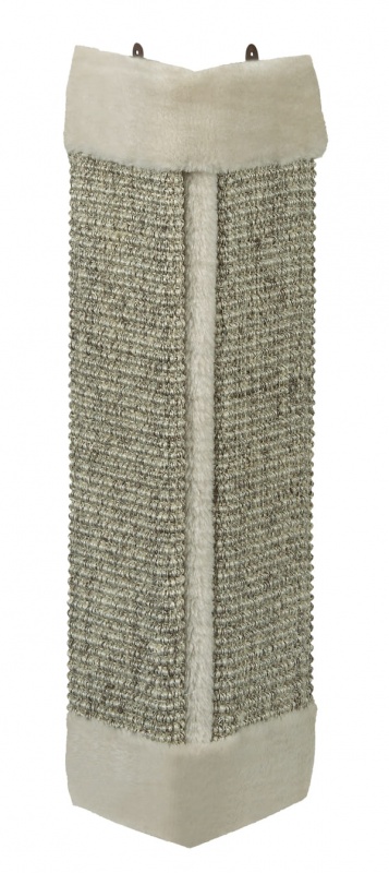 Kratzecke mit Plüsch grau 61 x 32 cm